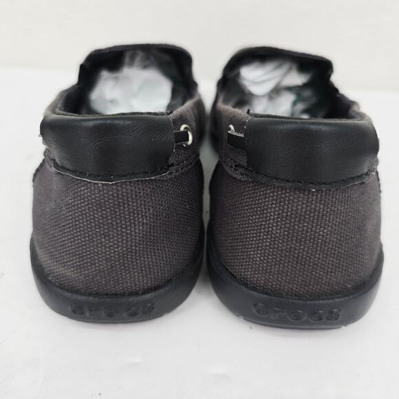 Crocs Walu Women's Slip On Loafers Canvas Gray 7 - Picture 4 of 8